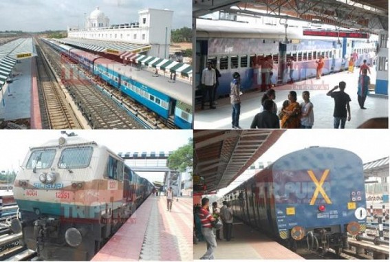 BG Passengers train service begins from Agartala Railway Station : NFR Railways plans to introduce express trains in Tripura